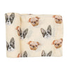 Muslin Swaddle - Frenchie vs Pug - immispace