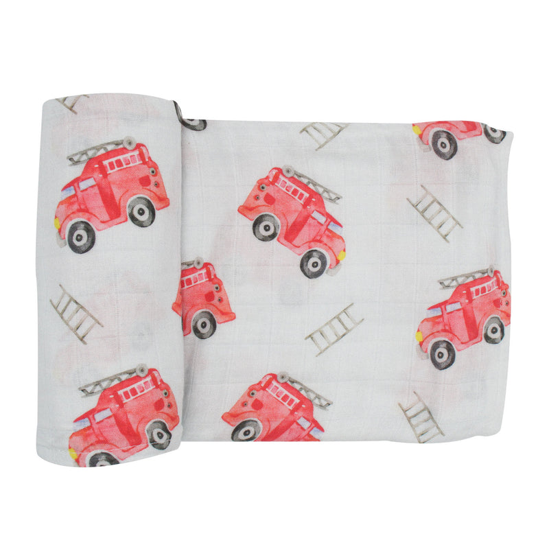 Muslin Swaddle - Fire Truck - immispace