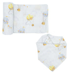 Swaddle & Bandana Bib Set - Hot Air Balloon - immispace