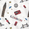 Swaddle & Bandana Bib Set - London - immispace