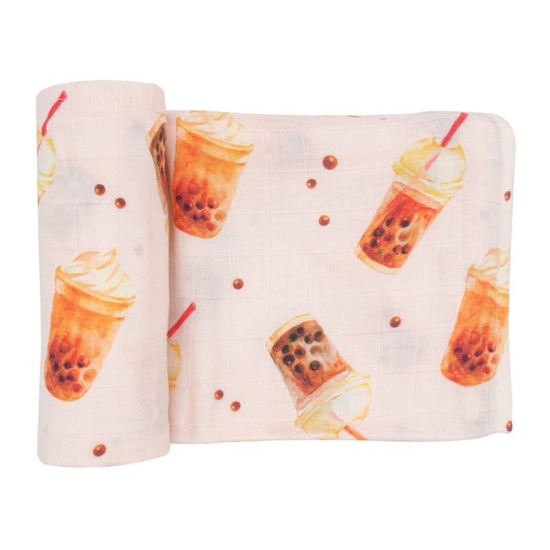 Muslin Swaddle - Boba Milk Tea - immispace