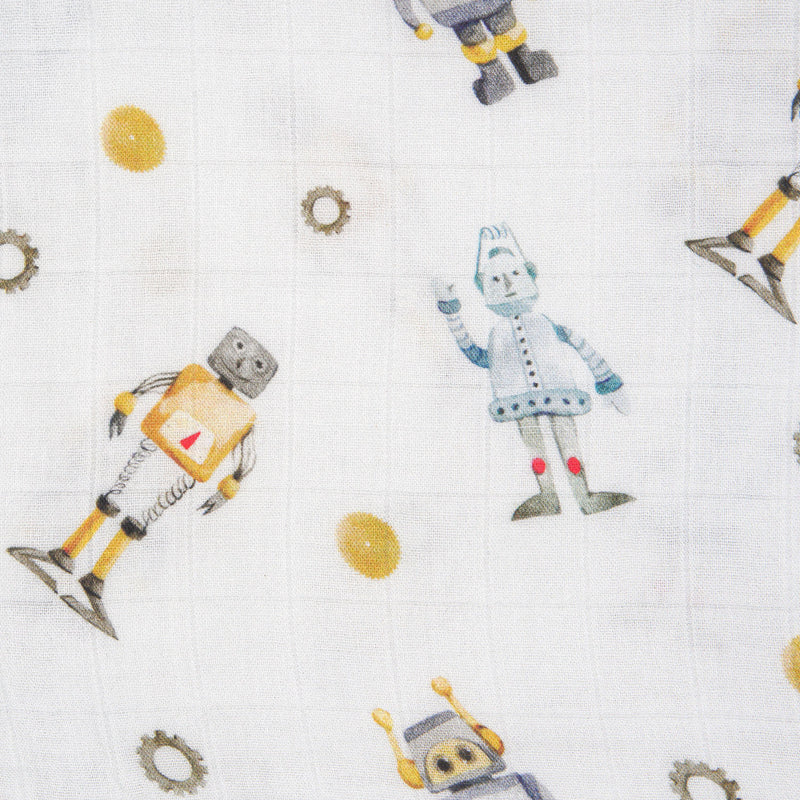 Muslin Swaddle - Robot - immispace