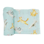 Muslin Swaddle - Yoga Cat - immispace